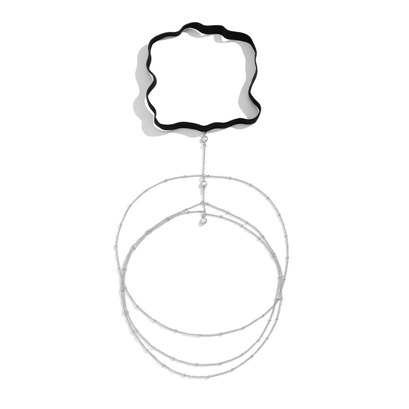 Bohemian Thigh Chain Simple Star Body