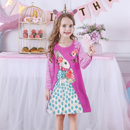 DXTON Robes de Noël pour filles à manches longues pour bébés filles