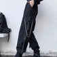 Women Cargo Pants 2021 Harem Pants Fashion Punk Pockets Jogger Trousers With Chain Harajuku Elastics High Waist Streetwear