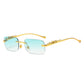 Fashion Vintage Rimless Square Sunglasses