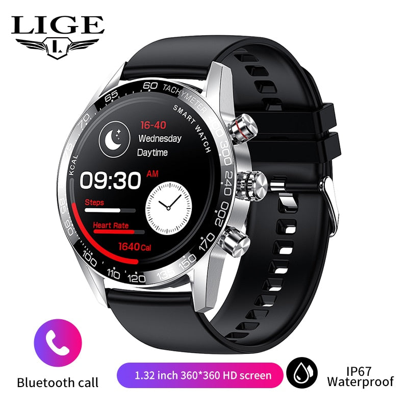 Lige 360 AMOLED HD Screen Smart Watch