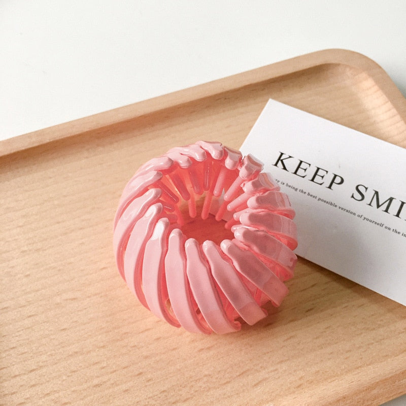 Nouvelle mode femmes chignon cheveux griffe prêle