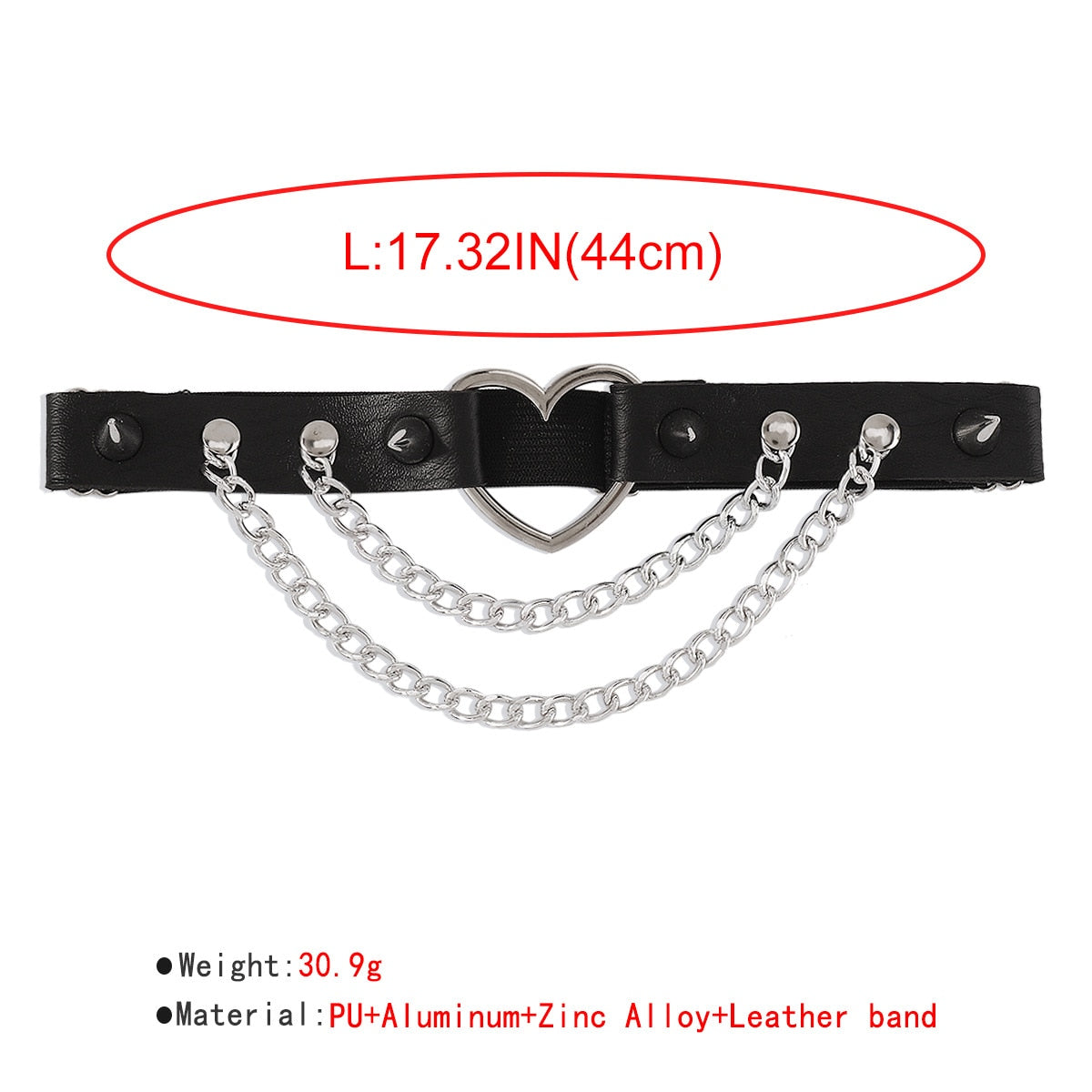 Sexy Leg Chain Elastic Spiked Leg Harness