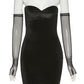 Black Strapless Dress Women