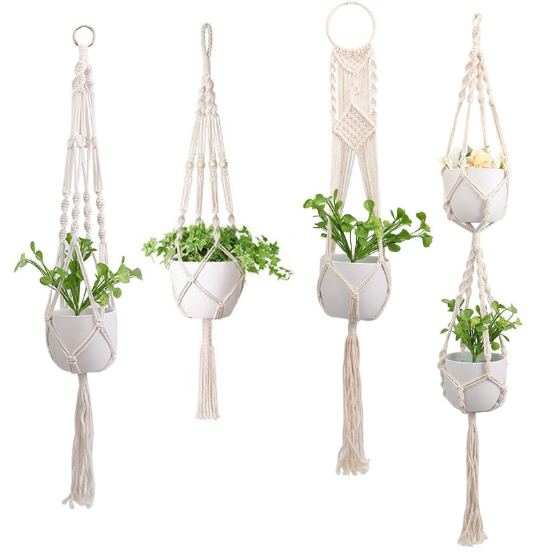 Macrame Plant Hanger Baskets Flower Pots