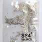 SS3-ss8 1440pcs Clear Crystal AB gold 3D Non HotFix FlatBack Nail Art Rhinestones Decorations Shoes And Dancing Decoration