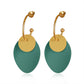 POXAM New Korean Round Earrings