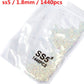 SS3-ss8 1440pcs Clear Crystal AB gold 3D Non HotFix FlatBack Nail Art Rhinestones Decorations Shoes And Dancing Decoration