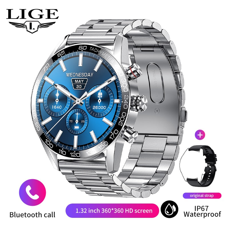 Lige 360 AMOLED HD Screen Smart Watch