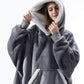 Oversized Hoodies Sweatshirt Women Winter Hoodies Fleece Giant TV Blanket With Sleeves Pullover Oversize Women Hoody Sweatshirts