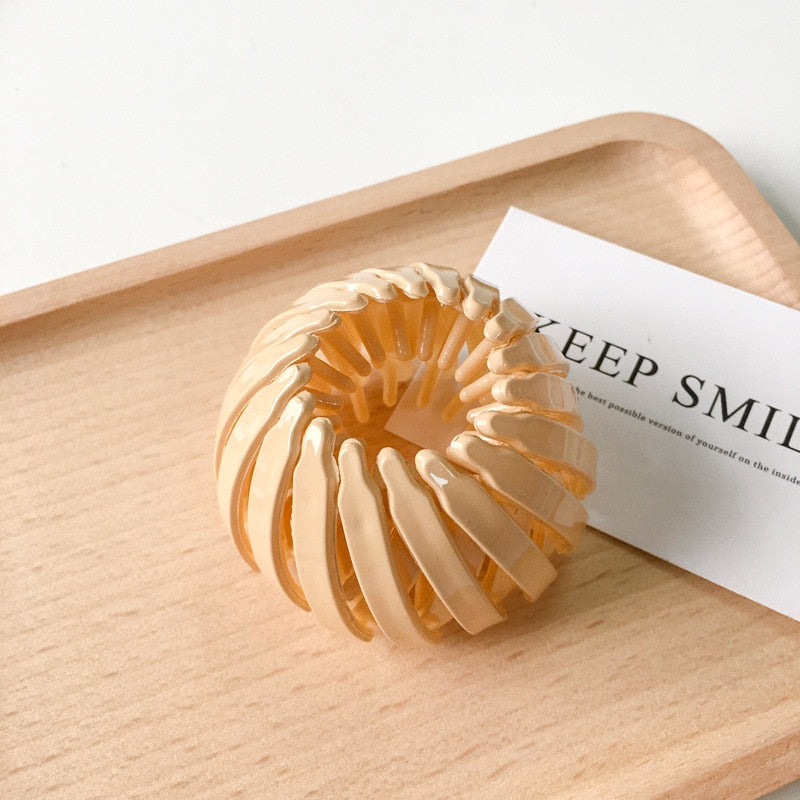 Nouvelle mode femmes chignon cheveux griffe prêle