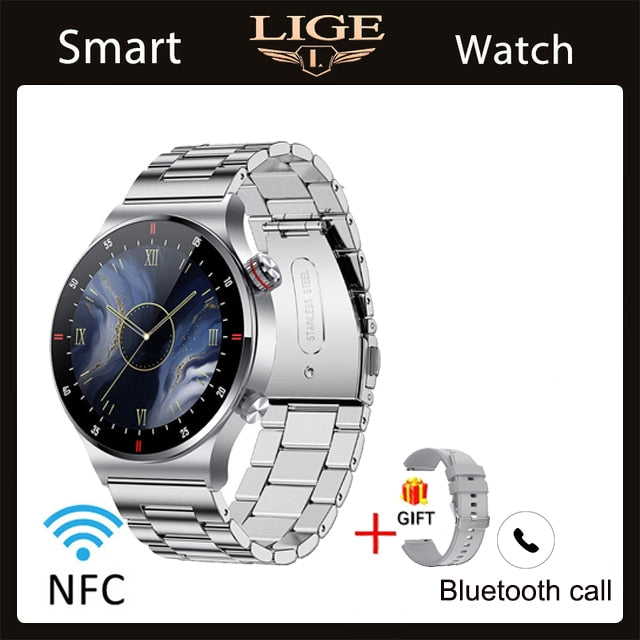 LIGE ECG+PPG Bluetooth Call Smart Watch