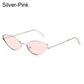 1PC Unisex Retro Small Frame Oval Sunglasses
