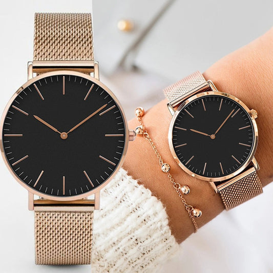 Luxury Rose Gold Watch Women